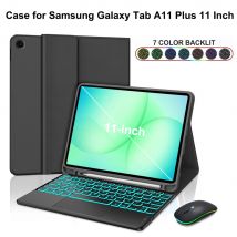 Case for Samsung Galaxy Tab A11  Plus 11 Inch,Detachable Bluetooth Keyboard cover for Samsung Tab A11+ SM-X230/235/236B/310/315