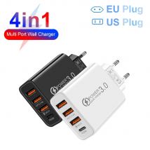 Adattatore PD USB per caricabatterie da muro multiporta totale da 20 W per Xiaomi iPhone 13 12 per la ricarica della spina del telefono cellulare Samsung