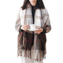 Battilo Plaid Throw Blanket for Bed Couch Green Lightweight Sofa Blanket Cashmere Blankets with Tassels Fall Throw Spring Decor