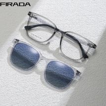 FIRADA Mode Magnetische Saug Brillen Vintage Komfortable Quadratische Brillen Brillen Rahmen Für Männer Frauen 2194-C