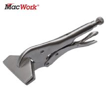 MACWORK 10 Inch Sheet Metal Clamps Welding Locking Pliers Adjustable Opening High-carbon Steel Flat Nose Pliers Hand Tools