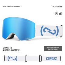 COPOZZ Neue Magnetische Ski Brille Schnell Ändern Anti-fog UV400 Snowboard Brille Doppel Schicht Objektiv Ski Brillen Für Männer frauen Männlich