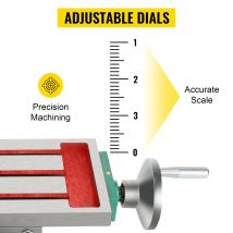 Fresatrice SIHAO Tavolo da lavoro 450x170mm Trapano a scorrimento composto Fresatrice a croce multifunzione regolabile a 2 assi a 4 vie