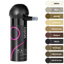 SEVICH Set di fibre per la costruzione dei capelli Copertura per capelli sparse o macchie calve Trattamento per la ricrescita della perdita dei capelli Applicatore in polvere per fibra capillare alla