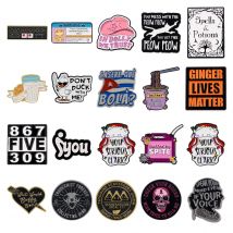 Cowboy Hat Quotes Enamel Pin Feminism Metal Brooches Badges Lapel Pins for Backpacks Fashion Jewelry Accessories Gifts