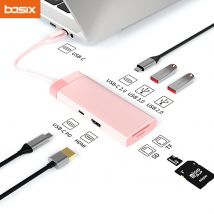 Typ-C-Hub 7-in-1-USB-C-Hub Typ-C zu PD 100 W USB3.0 HD-MI USB-C2.0 SD TF für MacBookPro Air M1 M2 USB-C-Dockingstation