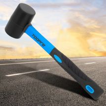 TOOPRE Martello per riparazione biciclette Pratico martello in gomma Manico antiscivolo Strumenti per la rimozione del montaggio del movimento centrale della bici MTB
