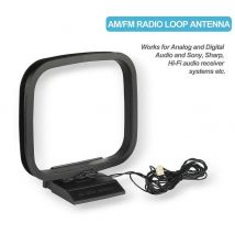 Mini Antenna Radio FM AM universale 360 ricevitore di segnale Antenna ad anello di linea per sistemi di ricevitore Audio Stereo hi-fi Sony Sharp