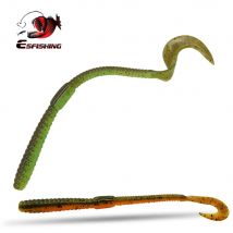 ESFISHING Angelköder Slim Worm 140mm 4g 10 Stück Weichköder Leurre Souple Bass Pike Isca Artificial Perch