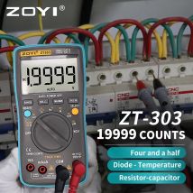 ZOYI ZT301 ZT302 ZT303 Digitalmultimeter 8000 19999 Zählt True RMS Multifunktions-AC/DC-Spannungstemperatur-Kapazitätsmessgerät