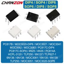 Pc817 Pc817B Pc817C 6N137 Tlp250 Tlp627 4N35 4N25 6N136 6N138 Moc3041 Moc3020 Moc3021 Hcpl3120 Moc3083 Hcpl 3120 817 Accoppiatore ottico