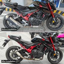 Sistema de escape de motocicleta Slip-On CB750 Hornet, tubo de 51mm, enlace intermedio, línea de carreras, interfaz modificada 2023-2025