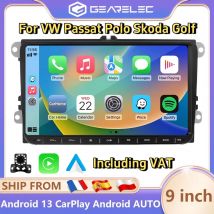 Radio samochodowe 9 cali do VW Volkswagen Golf Passat B6 B7 Skoda Seat Octavia Polo Tiguan Android Auto Carplay BT WiFi FM Nawigacja GPS