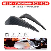 Motorrad-Tank-Schutzhülle aus Kohlefaser, geeignet für Aprilia RS 660/Tuono 660 2021–2024, Kraftstofftank-Schutz