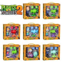 New Plants vs. Zombies 2 Pea shooter Electric Peashooter Security Zombie Toy 8 Styles Game Figures Soft Silicone Model Boy Gifts