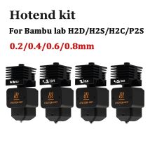 Nuovo kit hotend H2D H2S H2C di alta qualità con ugello in acciaio temprato da 0,2/0,4/0,6/0,8 mm Sostituisci kit hotend per Bambu H2D A1/A1mini