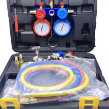 NEUE Auto Klimaanlage Manometer Schlauch Kit R22 R-410A R-134a R-404A Kältemittel Manometer Set Lagerung Box