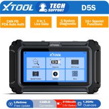 XTOOL D5S Car ABS SRS EPB Sistema Strumenti diagnostici Lettore di codici scanner OBD2 4 in 1 Dati dal vivo PK D5 Aggiornamento gratuito a vita