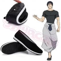 Spiel Jujutsu Kaisen Kung Fu Schuhe Toji Fushiguro Cosplay Schuhe Für Männer Frauen Tuch Schuhe Halloween Party Schwarze Stiefel Geschenke Cos