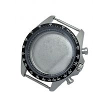 NOOKIDA 39mm VK63 Watch Case Mineral Glass Steel Bezel Applicable to 29.8mm Dial Fit VK63 Quartz Movement Watch Accessories