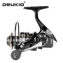 DEUKIO Spinnrolle 2000–7000 MAX Drag Power 12 kg Geschwindigkeitsverhältnis 5,2:1 Metallspule Kipphebel EVA-Griff Angelrolle Salzwasser