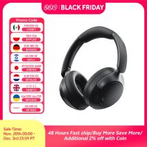 QCY H3 Pro ANC Cuffie wireless 50dB con cancellazione del rumore Auricolare audio spaziale ad alta risoluzione con LDAC Bluetooth 5.4 Cuffie over-ear
