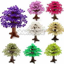 MARUMINE 90-teiliges Bausteine-Set Baum-Sets Konstruktions-MOC-Blöcke Pflanzen Natürliche Stadtansicht Park Dschungel Geschenk-Spielzeug für Kinder