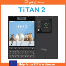 Unihertz Titan 2 5G Smartphone Android 15 con tastiera fisica Doppio schermo 512GB 12GB 50MP 32MP Fotocamera Dimensity 7300 Dual SIM