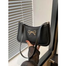 Women Handbag, New Autumn/Winter Commuting Shoulder Under-Arm Bag, Korean Fashion Crossbody Bag with Bow Decoration