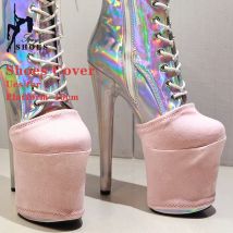 Zamszowe pokrowce na buty Platforma 10CM Ochraniacze na buty Pokrowiec na buty Pole Dance Training Dedykowane sandały Czółenka Buty Odporne na zużycie pokrowce na buty