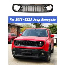 For 2016-2023 Jeep Renegade Car Front Radiator Racing Grille Air Intake Styling Black Carbon Body Kit Exterior Tuning Accessorie