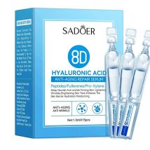 Siero viso all'acido ialuronico Anti-età Nutriente profondo Fullerene Collagene Rughe Essenza Sbiancante Lifting Cura della pelle