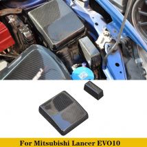 Für Mitsubishi Lancer EVO 10X Real Carbon Fiber Auto Motor Sicherung Box Abdeckung Trim Auto Styling