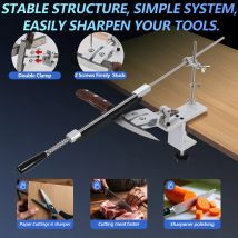 360 °   Flip-Messerschärfersystem mit festem Winkel. Schleifstein-Set aus Flugzeugqualität aus Aluminium |   Pro Kitchen Tool Schärflösung