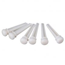 6pcs Real Bone Bridge Pins for Acoustic Guitars String Pegs Endpins White
