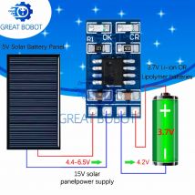 1-10PCS SD05CRMA MPPT Regolatore di carica solare 1A 4.2V 3.7V 18650 LiPo Li-ion Modulo batteria al litio Pannello solare di ricarica della batteria