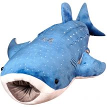 50/100 CM Nuovo Cartone Animato Squalo Blu Peluche Ripiene Giocattoli Grande Pesce Balena Bambino Morbido Animale Cuscino Bambole Per Bambini Regali Di Compleanno
