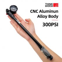 ThinkRider przenośna wysokociśnieniowa pompka rowerowa 300psi z manometrem do widelca i tylnego zawieszenia amortyzator rower górski