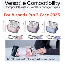 für Airpods Pro 3 Hülle Sicherheitsschloss Hülle für Apple Airpods Pro 3 (2025) mit Reinigungsset Fallschutz Air Pods Pro3 Hülle