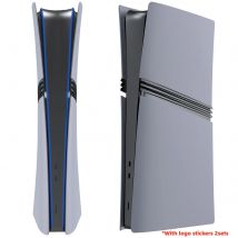 Funda Pro de edición Digital limitada del 30 ° aniversario, placa frontal de repuesto gris con logotipo de piel, carcasa adhesiva 30 ° para PS5 Pro