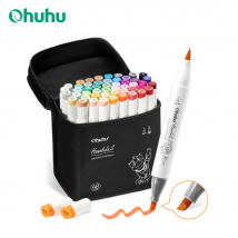 Ohuhu Honolulu S 48 Colors Marker Pen Set Alcohol Art Markers Red Dot Design Dual Tips Sketching Drawing School Art Supplies