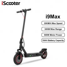 iScooter i9Max Scooter elettrico pieghevole per adulti E-Scooter 30 KM/H Monopattino elettrico 500W Skateboard 42V 10Ah Cavalletto
