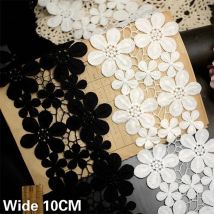10CM Breite Hohe Qualität Exquisite Spitze Baumwolle Stickerei Band Spitze Trim Rock Nähen Zubehör Kleidung Dekorative Materialien