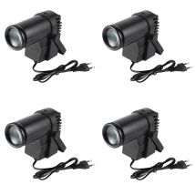 U'King 4PCS Mini RGBW LED Pinspot Light DMX512 Colorful Spotlight Beam Stage Light for DJ Party Disco Mirror Ball Pin Spot Light