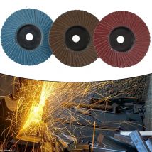 3–15 Stück 75 mm 3 Zoll Fächerscheiben Schleifschleifscheiben für Winkelschleifer Metall Holz Polierwerkzeuge Zubehör Scheibenblock-Pad