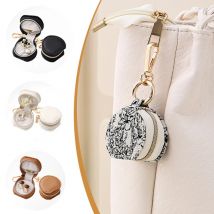 Reise Tragbare Mini Schmuck Box Frauen Handtasche Riemen Hängen Schmuck Ring Ohrringe Lagerung Box Mit Zipper Schmuck Organizer