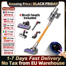 (Codice promozionale: EU6006)ABIR VC205 aspirapolvere intelligente, 27000PA, sensore di polvere intelligente, Touch Screen, velocità automatica, aspirapolvere portatile senza fili portatile per la