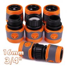 Adattatore per tubo flessibile da 16 mm 3/4 "maschio x femmina filettatura connettore rapido in plastica irrigazione da giardino tubo di irrigazione giunti di accoppiamento prolunga