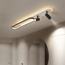 Einfache LED-Deckenleuchten mit Strahler, modernes Schlafzimmer, Arbeitszimmer, Schwarz, Weiß, Gold, Deckenleuchte, Zuhause, Innendekoration, Beleuchtungslampe