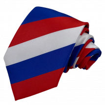 VEEKTIE Men's Novelty Neckties Russian /Ukrainian French France Flag Ukraine Banner Tie Party Striped 8CM Work Business  Formal